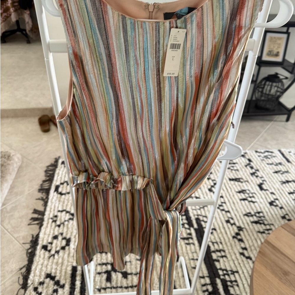Anthropologie Multicolor Striped Tank Top